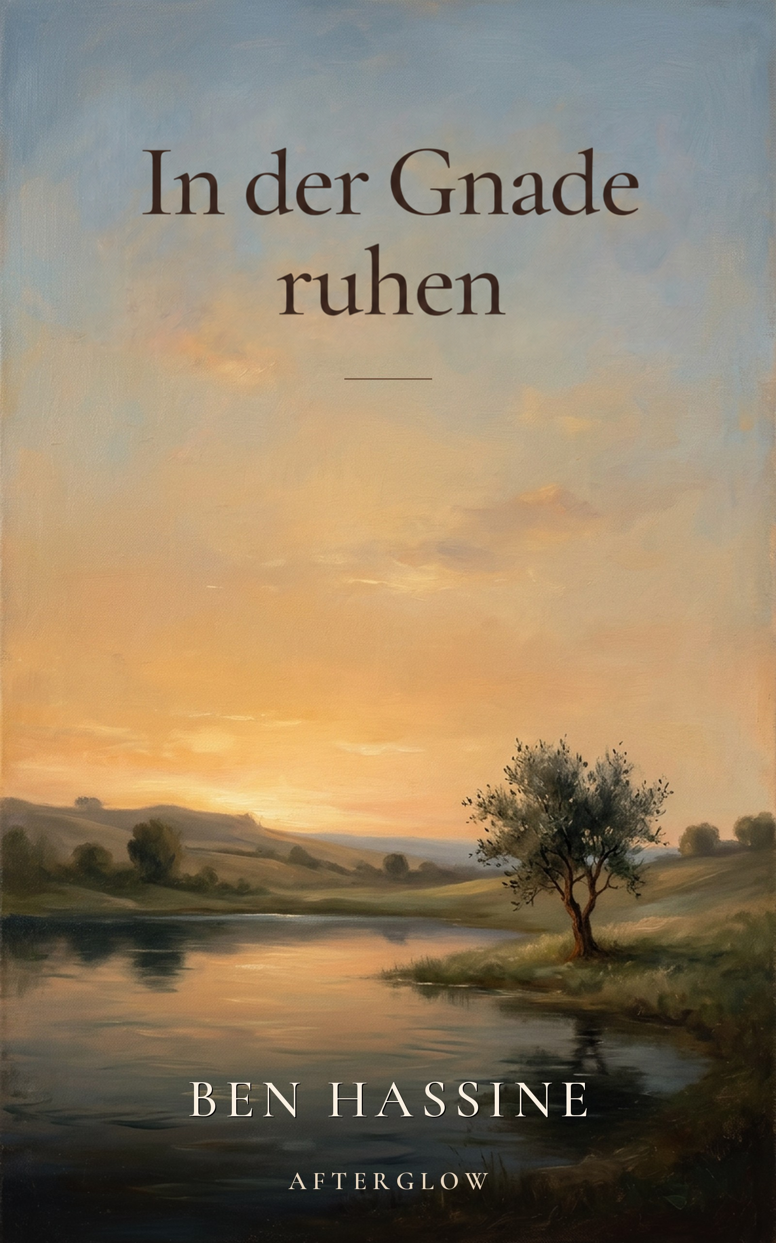 In der Gnade ruhen — Ein gemalter Baum an stillem Wasser